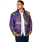 Personalized Melbourne Storm Padded Jacket Aboriginal Pattern with Graffiti Style Design