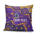 Personalized Melbourne Storm Pillow Cover Aboriginal Pattern with Graffiti Style Design