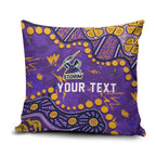 Personalized Melbourne Storm Pillow Cover Aboriginal Pattern with Graffiti Style Design