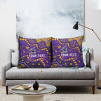 Personalized Melbourne Storm Pillow Cover Aboriginal Pattern with Graffiti Style Design