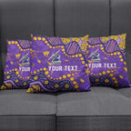 Personalized Melbourne Storm Pillow Cover Aboriginal Pattern with Graffiti Style Design