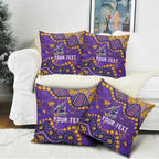 Personalized Melbourne Storm Pillow Cover Aboriginal Pattern with Graffiti Style Design