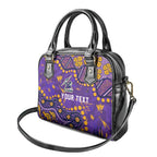 Personalized Melbourne Storm Shoulder Handbag Aboriginal Pattern with Graffiti Style Design