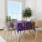 Personalized Melbourne Storm Tablecloth Aboriginal Pattern with Graffiti Style Design