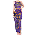 Personalized Melbourne Storm Tank Maxi Dress Aboriginal Pattern with Graffiti Style Design