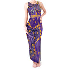 Personalized Melbourne Storm Tank Maxi Dress Aboriginal Pattern with Graffiti Style Design
