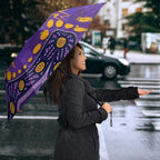 Personalized Melbourne Storm Umbrella Aboriginal Pattern with Graffiti Style Design