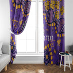 Personalized Melbourne Storm Window Curtain Aboriginal Pattern with Graffiti Style Design