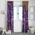 Personalized Melbourne Storm Window Curtain Aboriginal Pattern with Graffiti Style Design
