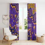 Personalized Melbourne Storm Window Curtain Aboriginal Pattern with Graffiti Style Design