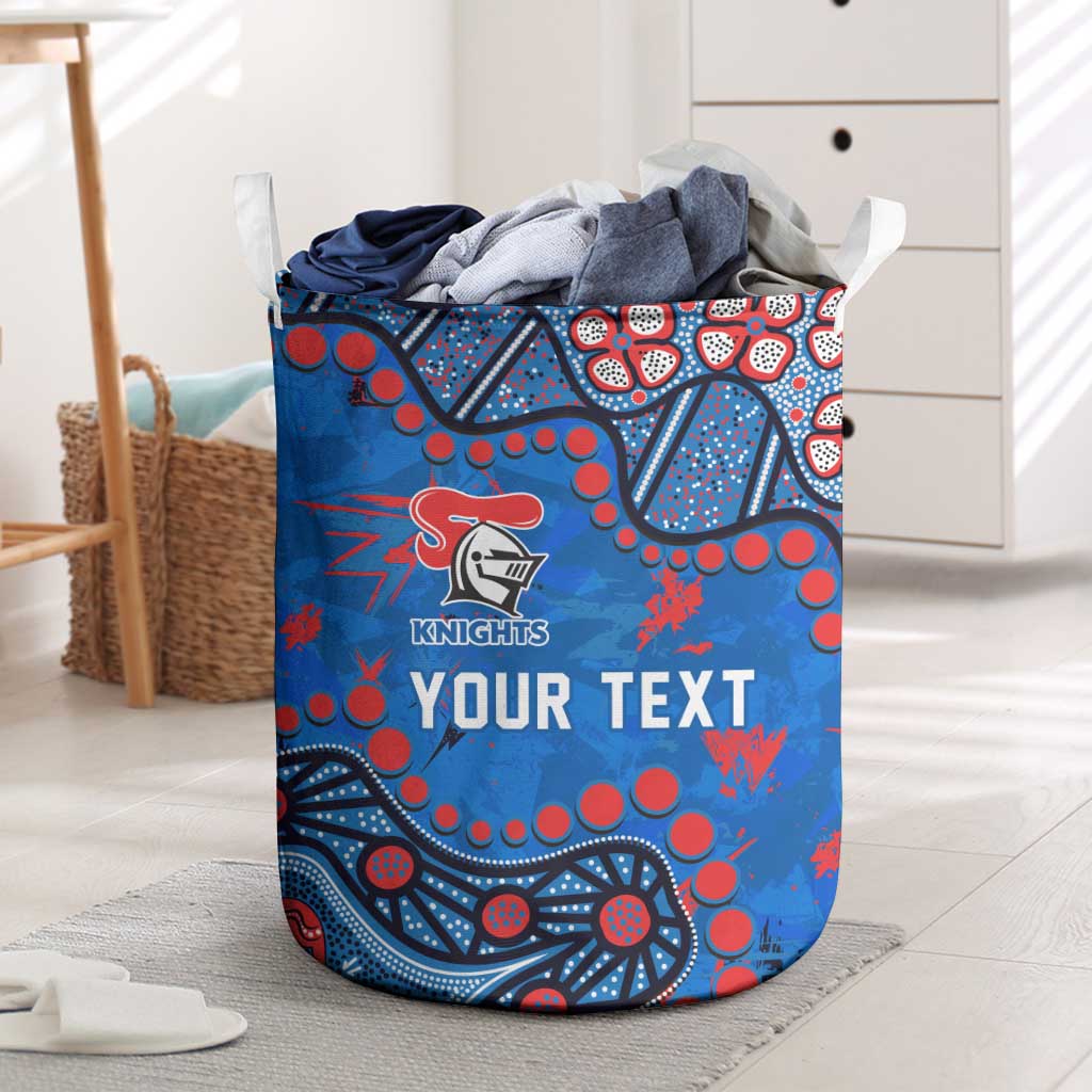 Personalized New Zealand Warriors Laundry Basket Aboriginal Pattern with Graffiti Style Design