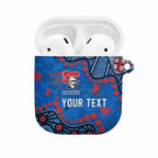 Personalized New Zealand Warriors AirPods Case Aboriginal Pattern with Graffiti Style Design