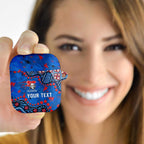 Personalized New Zealand Warriors AirPods Case Aboriginal Pattern with Graffiti Style Design