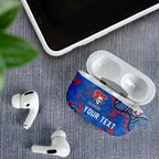 Personalized New Zealand Warriors AirPods Case Aboriginal Pattern with Graffiti Style Design