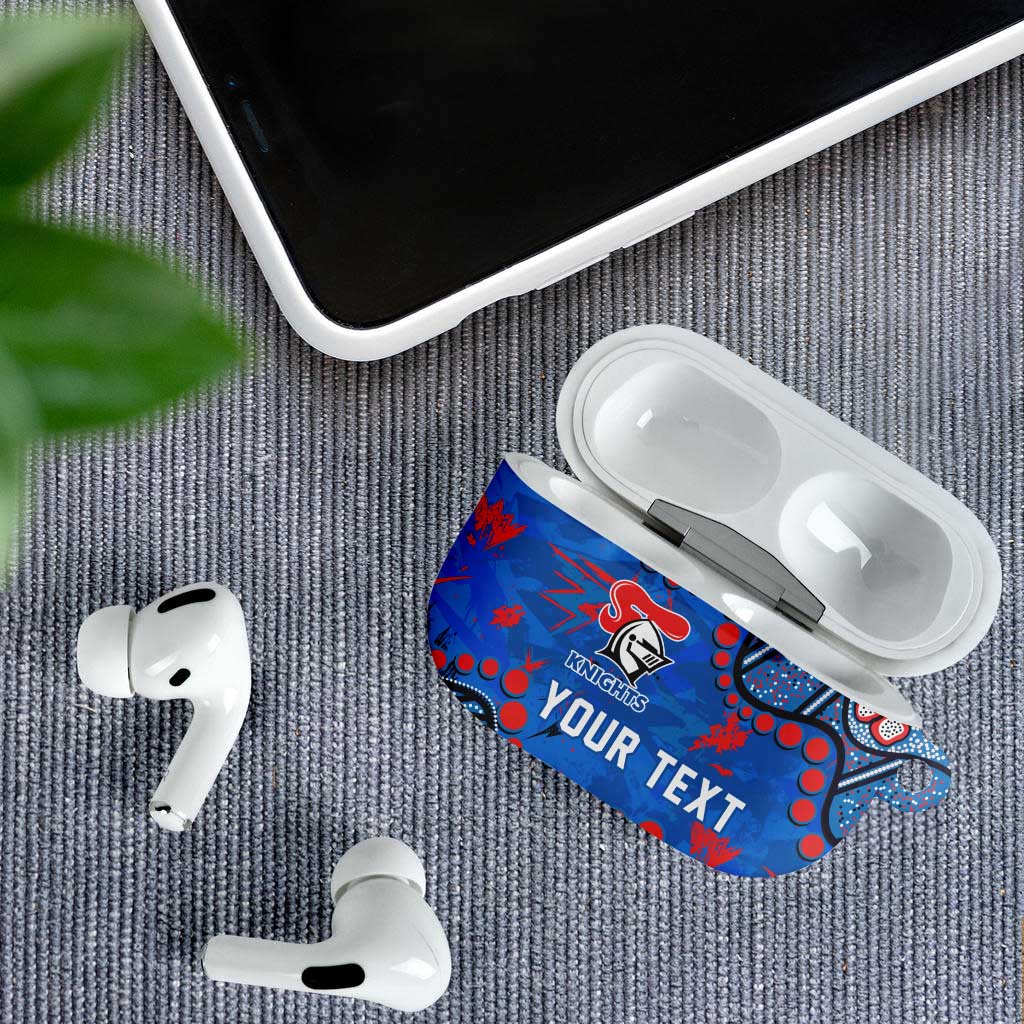 Personalized New Zealand Warriors AirPods Case Aboriginal Pattern with Graffiti Style Design