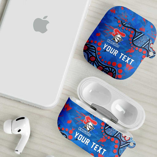 Personalized New Zealand Warriors AirPods Case Aboriginal Pattern with Graffiti Style Design