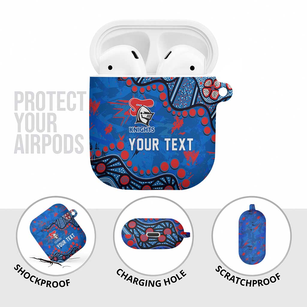 Personalized New Zealand Warriors AirPods Case Aboriginal Pattern with Graffiti Style Design
