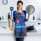 Personalized New Zealand Warriors Apron Aboriginal Pattern with Graffiti Style Design