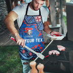 Personalized New Zealand Warriors Apron Aboriginal Pattern with Graffiti Style Design