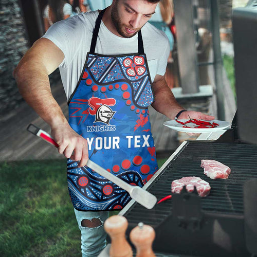 Personalized New Zealand Warriors Apron Aboriginal Pattern with Graffiti Style Design