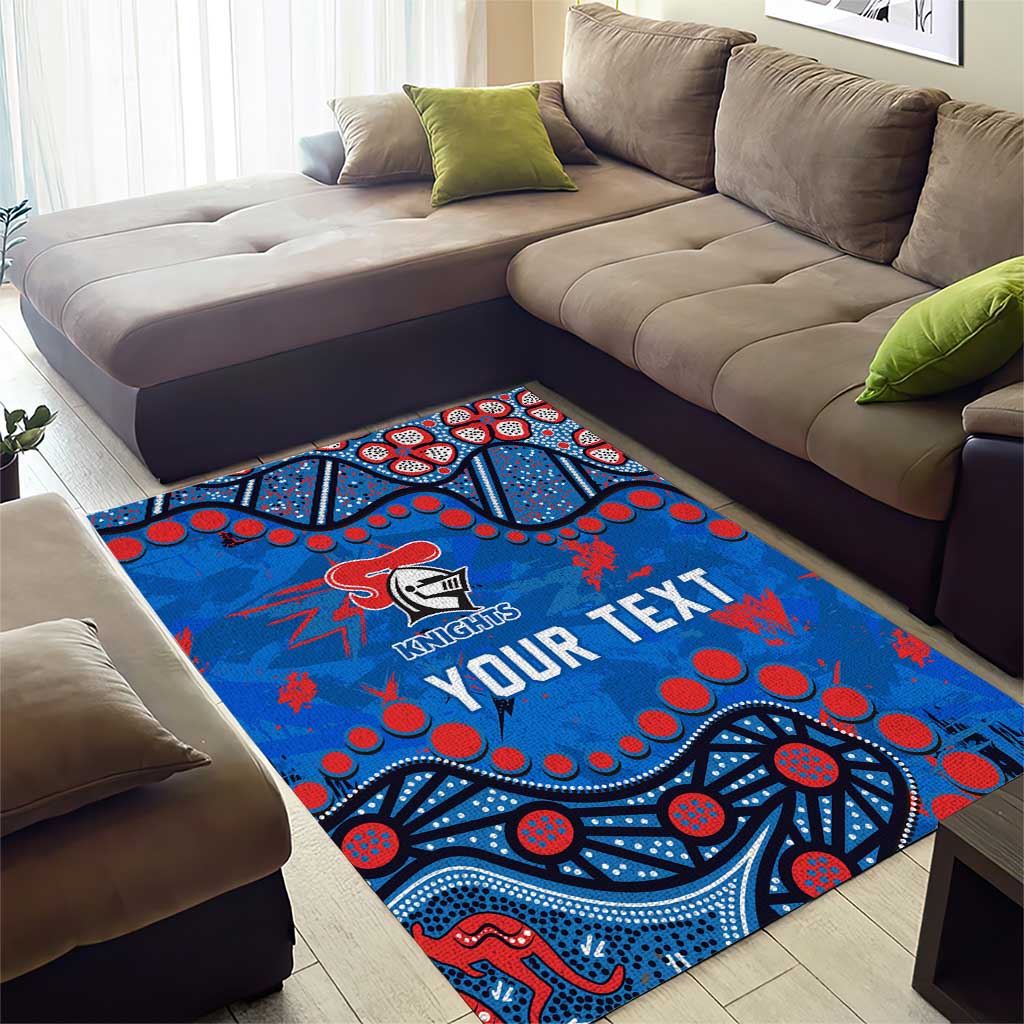 Personalized New Zealand Warriors Area Rug Aboriginal Pattern with Graffiti Style Design