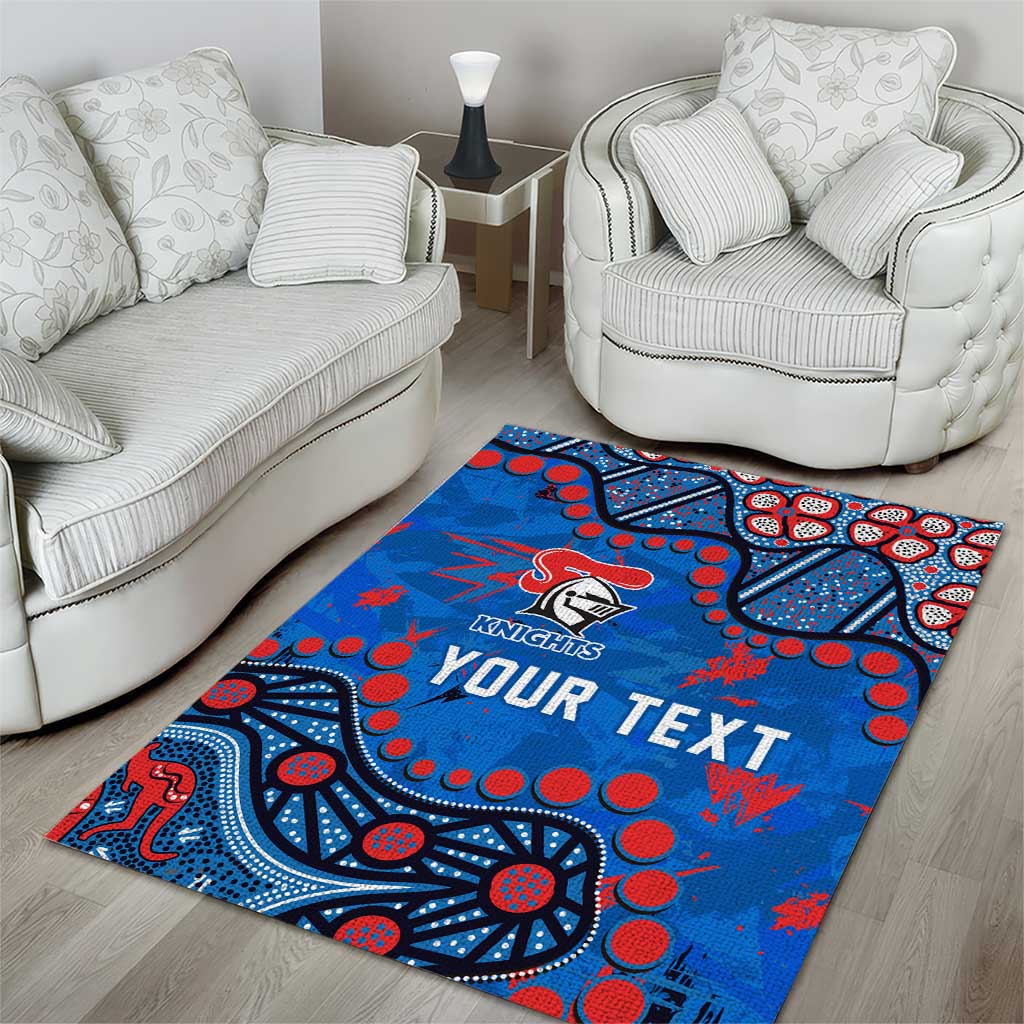 Personalized New Zealand Warriors Area Rug Aboriginal Pattern with Graffiti Style Design