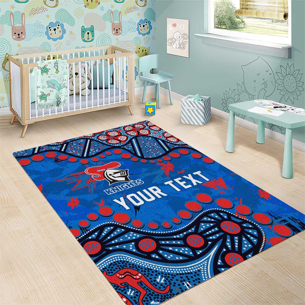 Personalized New Zealand Warriors Area Rug Aboriginal Pattern with Graffiti Style Design