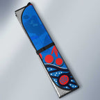 Personalized New Zealand Warriors Auto Sun Shade Aboriginal Pattern with Graffiti Style Design