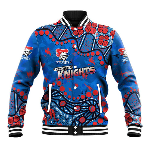 Personalized New Zealand Warriors Baseball Jacket Aboriginal Pattern with Graffiti Style Design