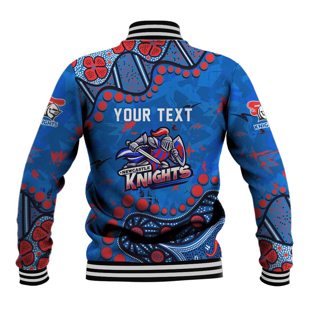 Personalized New Zealand Warriors Baseball Jacket Aboriginal Pattern with Graffiti Style Design