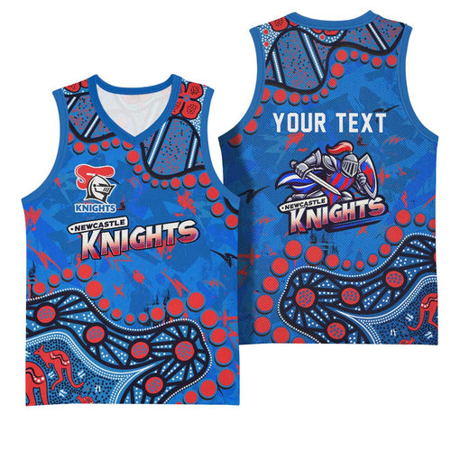 Personalized New Zealand Warriors Basketball Jersey Aboriginal Pattern with Graffiti Style Design