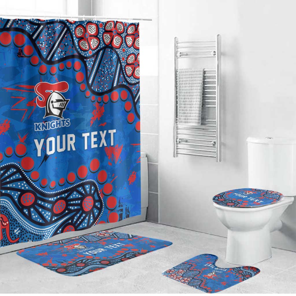 Personalized New Zealand Warriors Bathroom Set Aboriginal Pattern with Graffiti Style Design