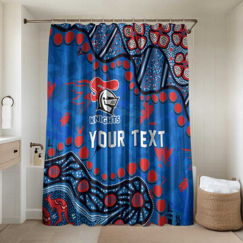 Personalized New Zealand Warriors Bathroom Set Aboriginal Pattern with Graffiti Style Design