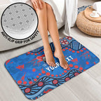 Personalized New Zealand Warriors Bathroom Set Aboriginal Pattern with Graffiti Style Design