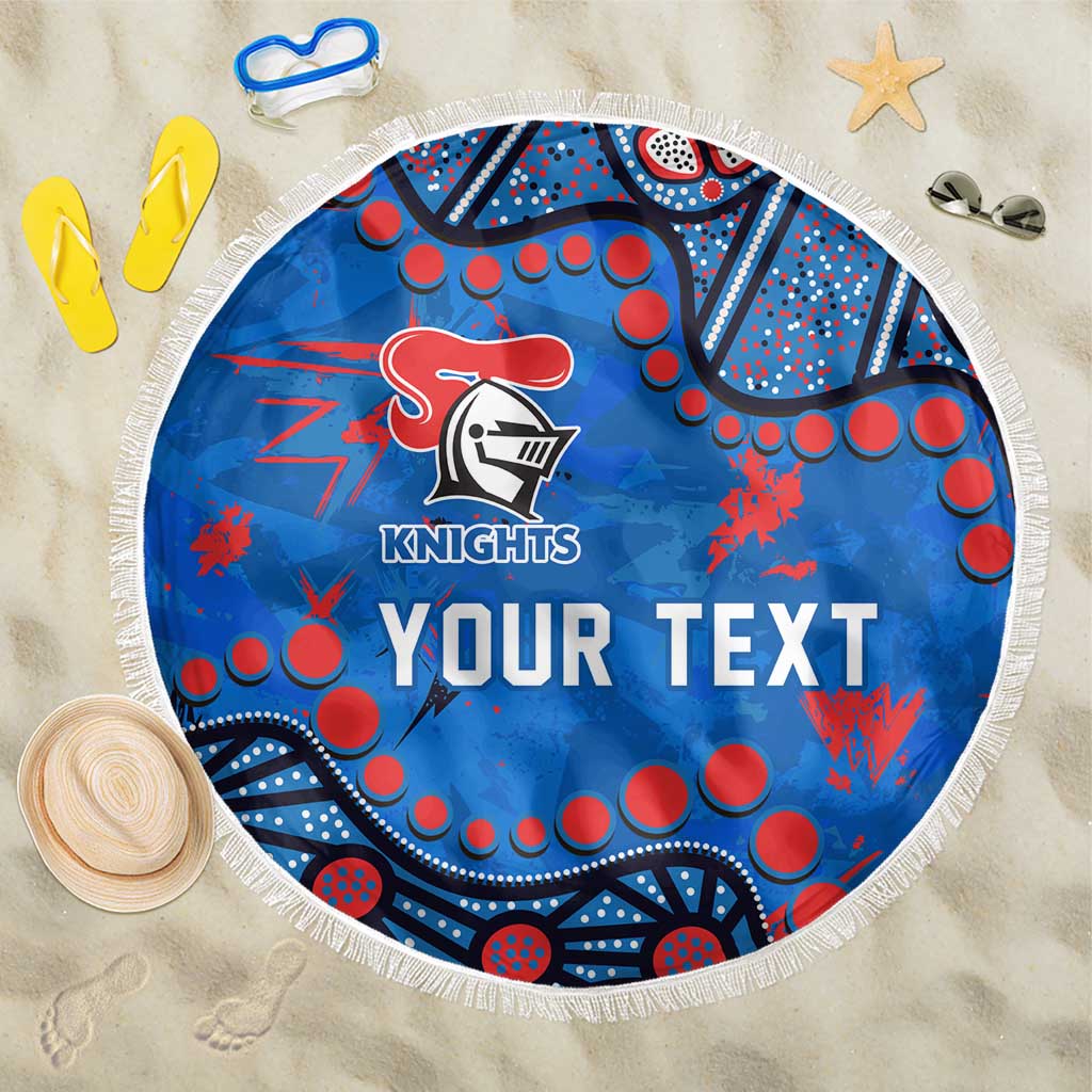 Personalized New Zealand Warriors Beach Blanket Aboriginal Pattern with Graffiti Style Design