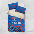 Personalized New Zealand Warriors Bedding Set Aboriginal Pattern with Graffiti Style Design