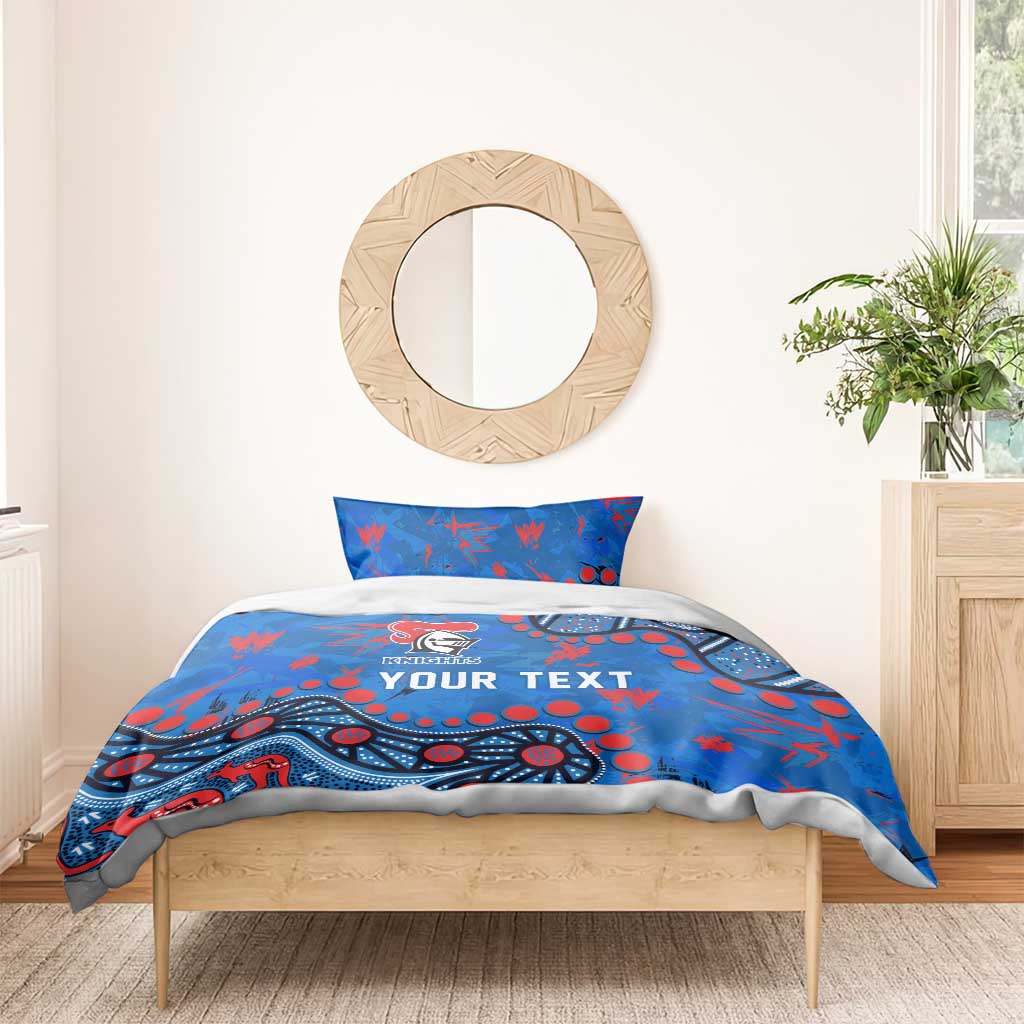 Personalized New Zealand Warriors Bedding Set Aboriginal Pattern with Graffiti Style Design