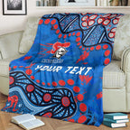 Personalized New Zealand Warriors Blanket Aboriginal Pattern with Graffiti Style Design