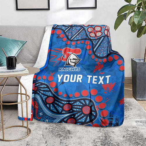 Personalized New Zealand Warriors Blanket Aboriginal Pattern with Graffiti Style Design
