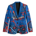 Personalized New Zealand Warriors Blazer Aboriginal Pattern with Graffiti Style Design
