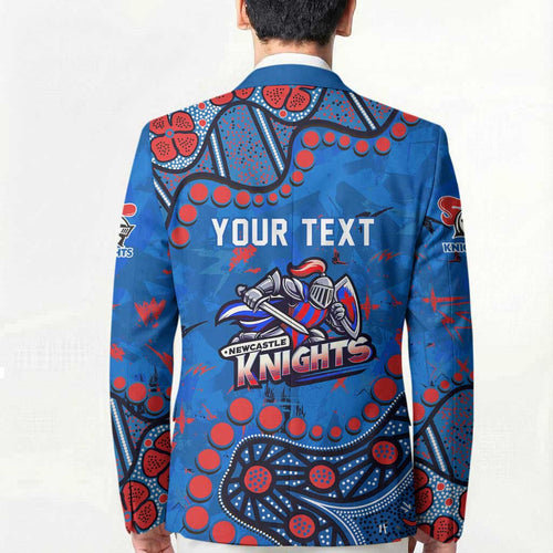Personalized New Zealand Warriors Blazer Aboriginal Pattern with Graffiti Style Design