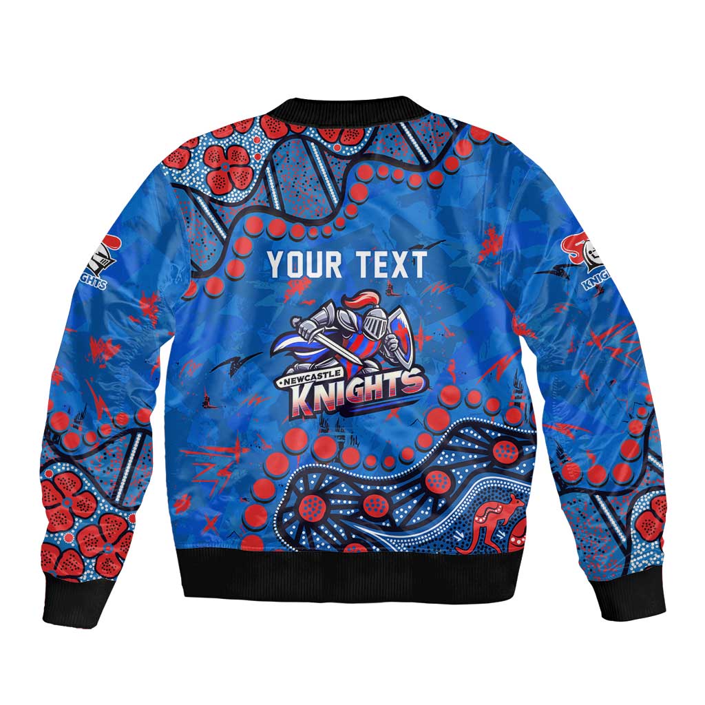 Personalized New Zealand Warriors Bomber Jacket Aboriginal Pattern with Graffiti Style Design