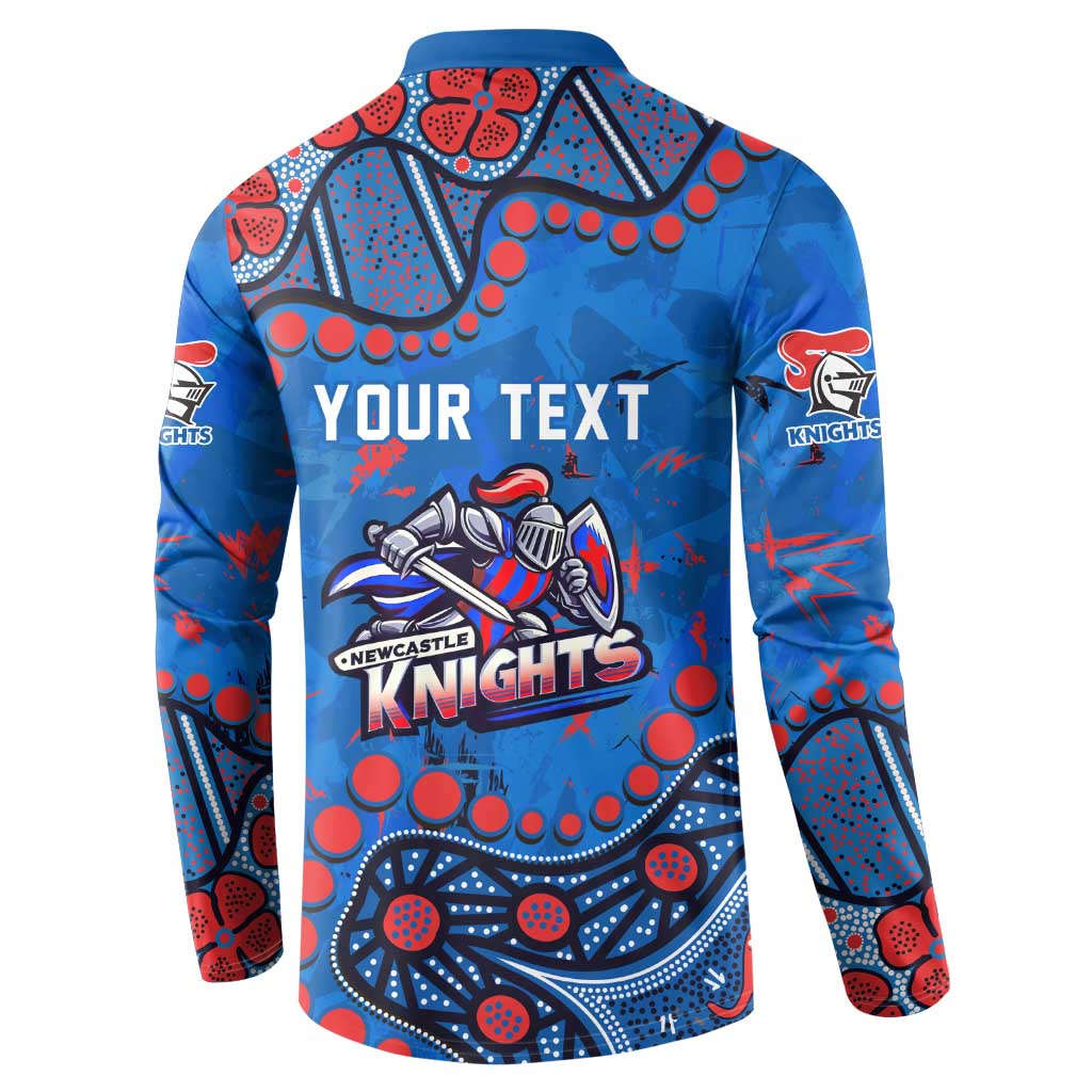 Personalized New Zealand Warriors Button Sweatshirt Aboriginal Pattern with Graffiti Style Design