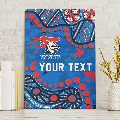 Personalized New Zealand Warriors Canvas Wall Art Aboriginal Pattern with Graffiti Style Design