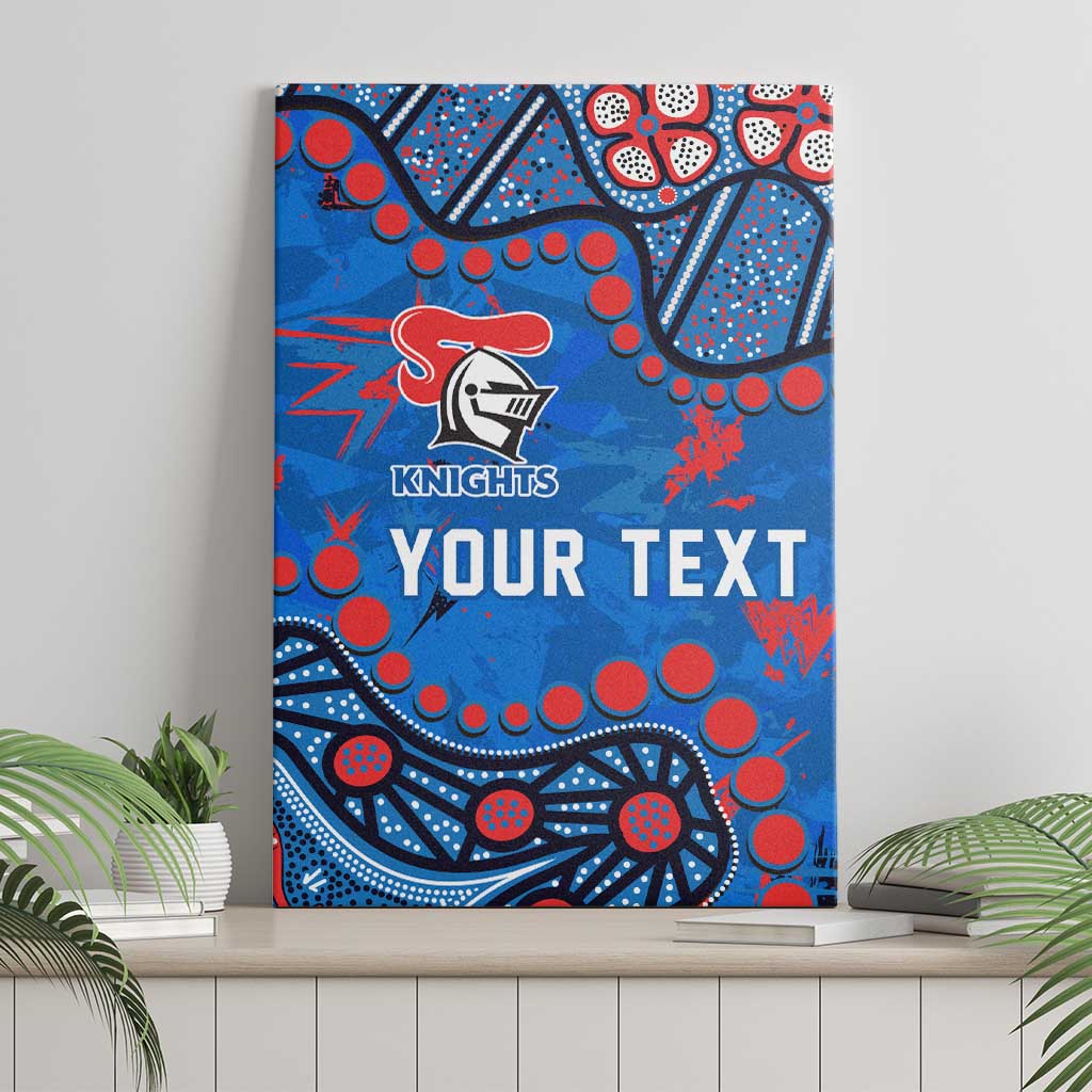 Personalized New Zealand Warriors Canvas Wall Art Aboriginal Pattern with Graffiti Style Design