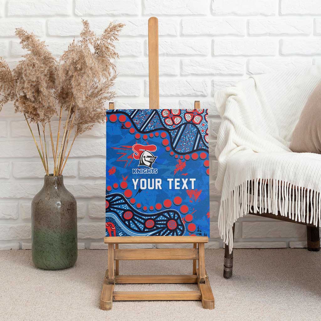 Personalized New Zealand Warriors Canvas Wall Art Aboriginal Pattern with Graffiti Style Design