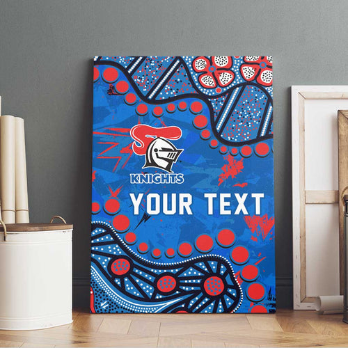 Personalized New Zealand Warriors Canvas Wall Art Aboriginal Pattern with Graffiti Style Design