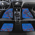 Personalized New Zealand Warriors Car Mats Aboriginal Pattern with Graffiti Style Design