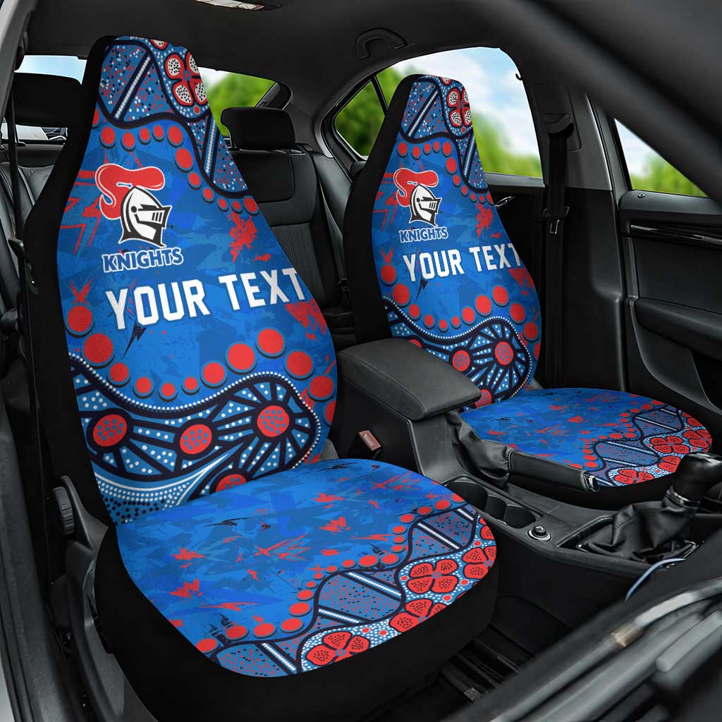Personalized New Zealand Warriors Car Seat Cover Aboriginal Pattern with Graffiti Style Design
