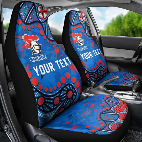Personalized New Zealand Warriors Car Seat Cover Aboriginal Pattern with Graffiti Style Design